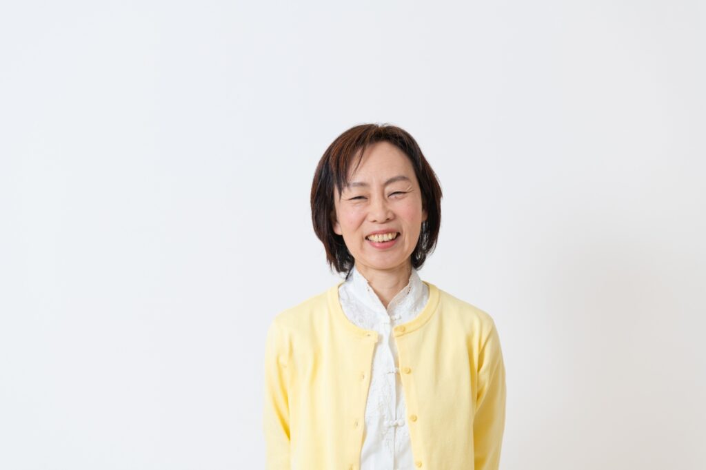 代表　笑顔